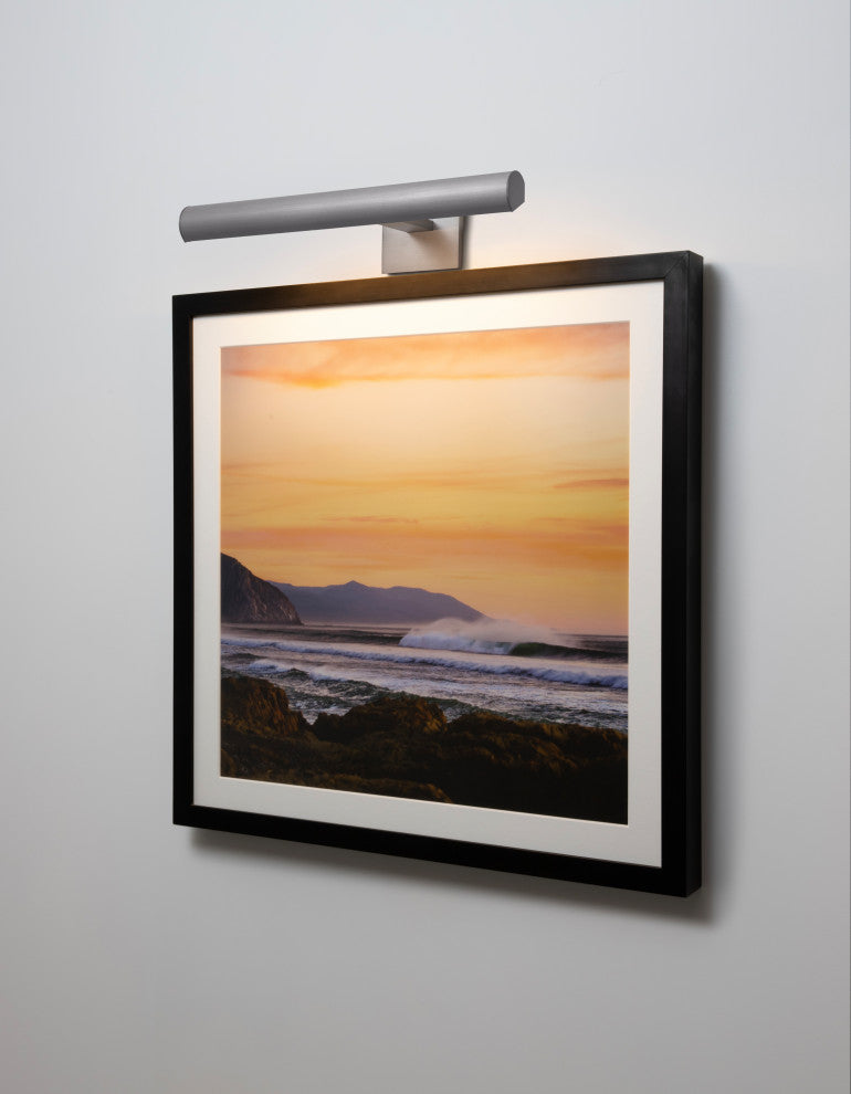 Cerno Art Light, 24"W, Satin Nickel, 3000K, Plugin 120, 240V Non Dimmable
