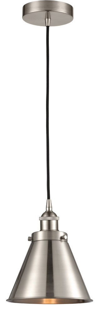 INNOVATIONS LIGHTING 616-1PH-SN-M13-SN Appalachian 1 Light 10 inch Mini Pendant