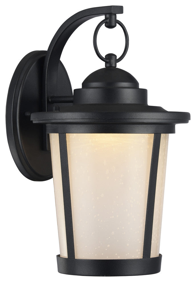 Chloe Lighting Abbington Transitional 1 Light Outdoor Wall Sconce, Black