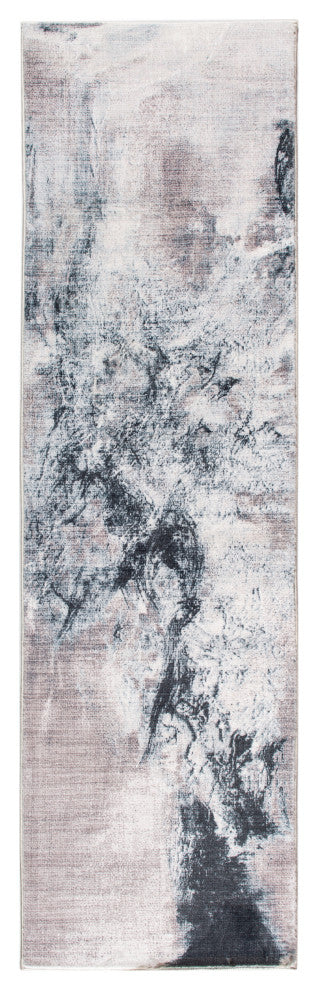 5"x8" Sand Abstract Splash Modern Area Rug