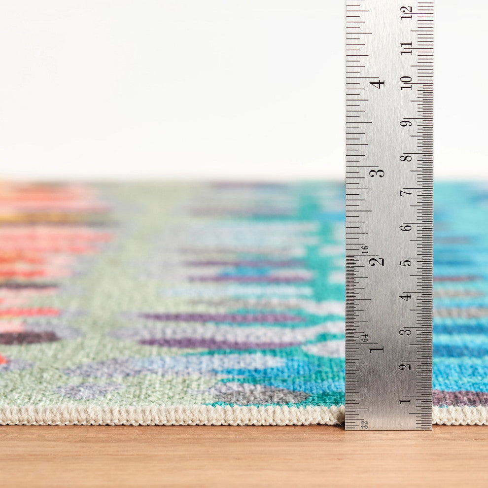 Dash & Albert Paint Chip Multi Machine Washable Rug, Multi, 8' x 10'