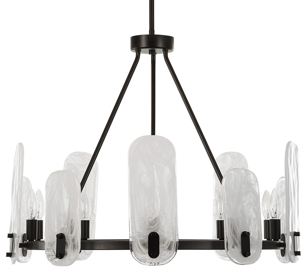 Uttermost Ellipse 10 Light Dark Bronze Chandelier