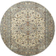 Ahgly Company Indoor Round Traditional Area Rugs, 4' Round