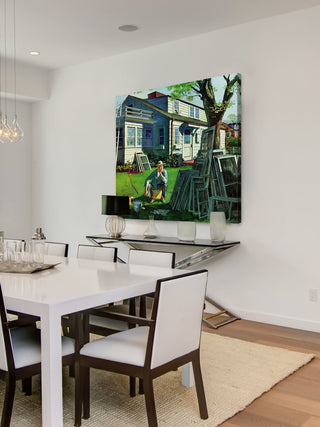 "Window Screens" Painting Print on Canvas by Thornton Utz