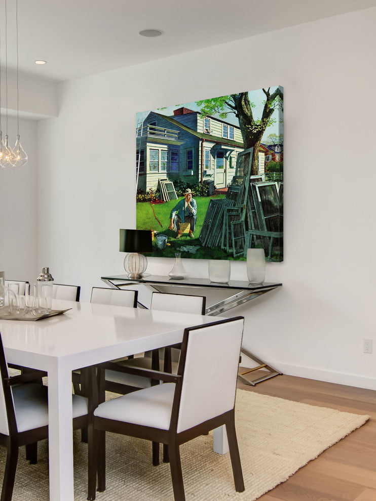 "Window Screens" Painting Print on Canvas by Thornton Utz