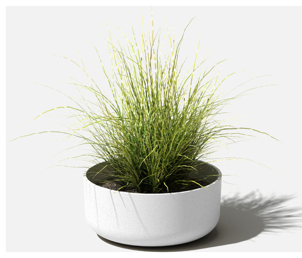 Pure Series Kona Bowl 14" Planter, White, 1 Pack