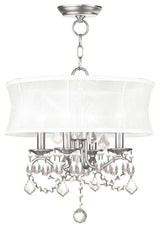 Newcastle Convertible Chain-Hang and Ceiling Mount, Brushed Nickel