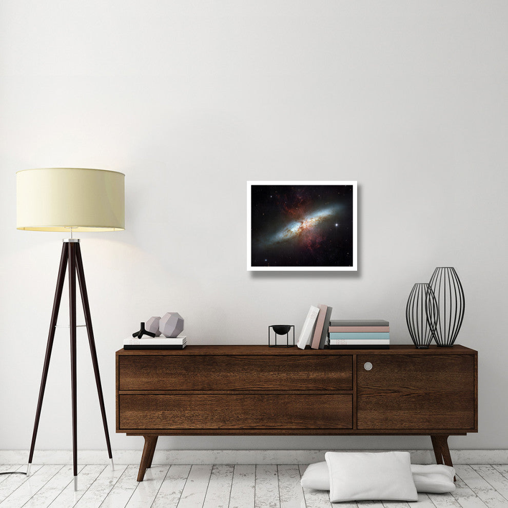 "M82 - Starburst Galaxy" Digital Paper Print by NASA, 26"x22"