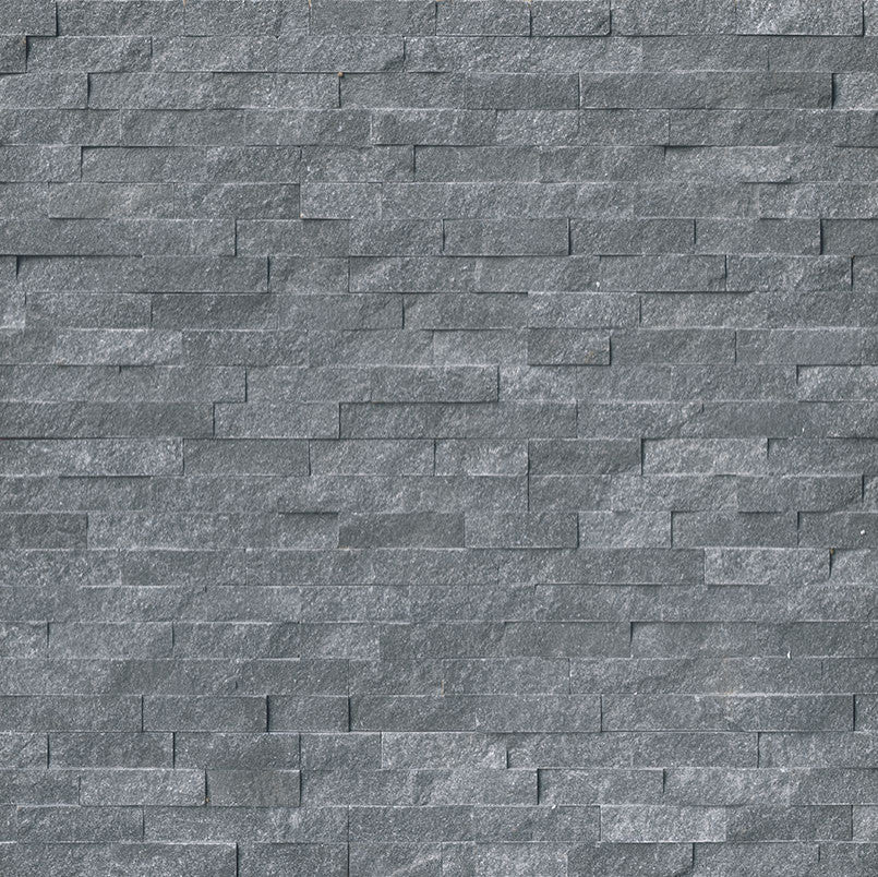 Cosmic Black 6X12X6 Splitface Corner Ledger Panel, 32 Sft