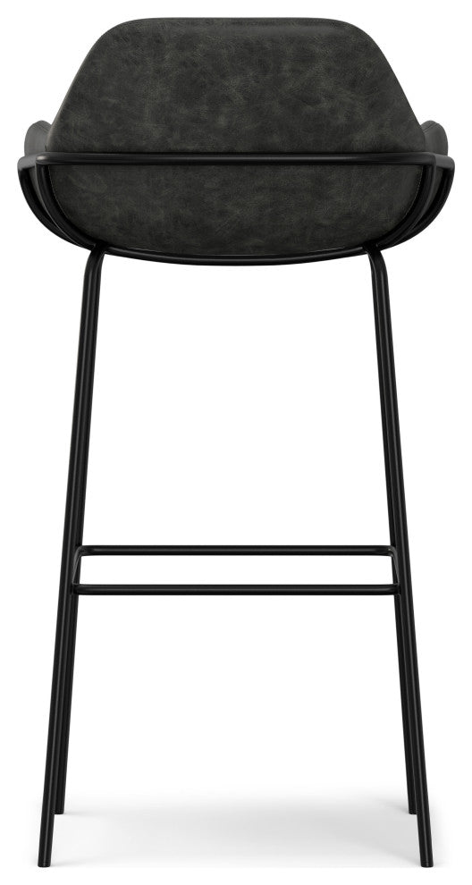 Mira Bar Stool, Distressed Slate Gray