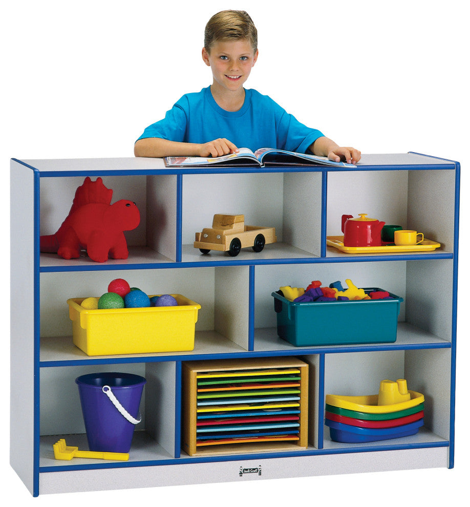Rainbow Accents Super-Sized Single Mobile Storage Unit - Blue