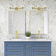 Willow 3 Light Polished Brass Vanity Sconce