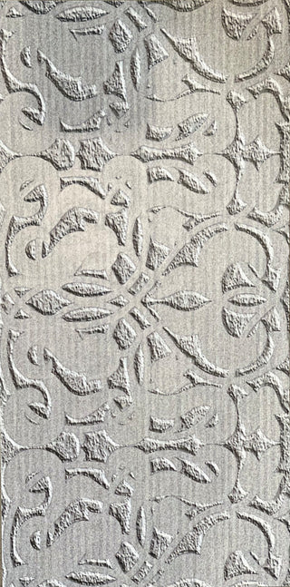 Floral 12'' x 24'' Ceramic Tile for Wall in Grey