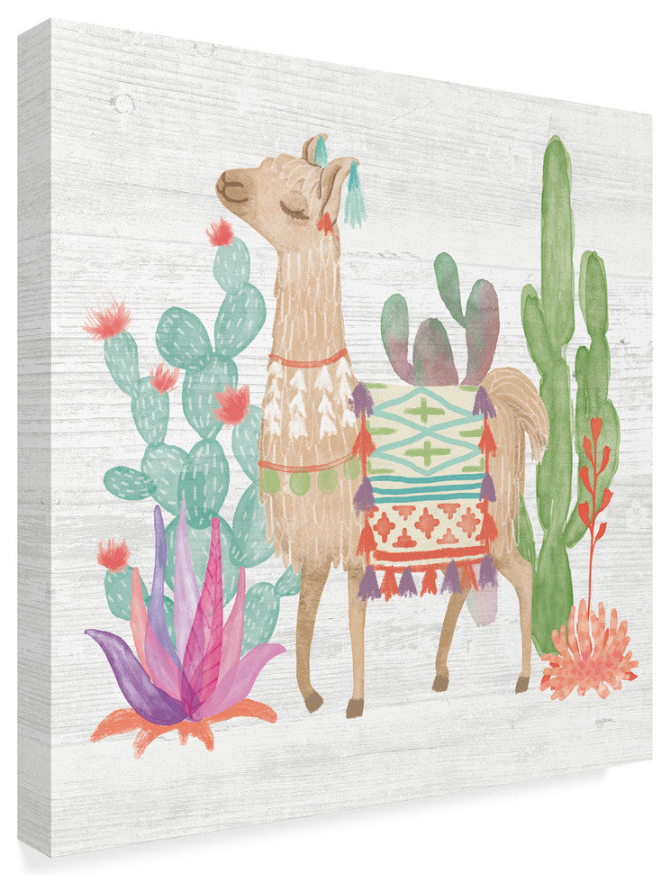 Mary Urban ''Lovely Llamas Iv'' Canvas Art, 35"x35"