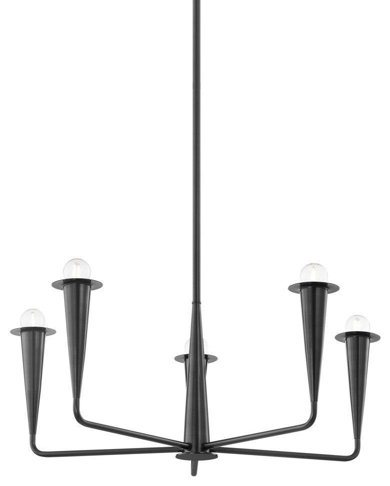 Danna 29.75" Wide 5-Light Old Bronze Chandelier