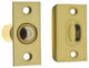 Genuine Solid Brass Wide Square Roller Ball Catch, Polished Brass