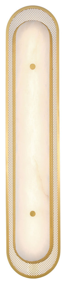 Tramore, Wall Sconce, 30", Gold, Alabaster