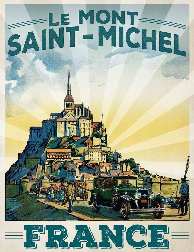 "Le Mont Saint-Michel" Painting Print on Wrapped Canvas