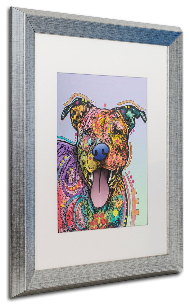 Dean Russo 'Zoey' Art, Silver Frame, White Mat, 16x20