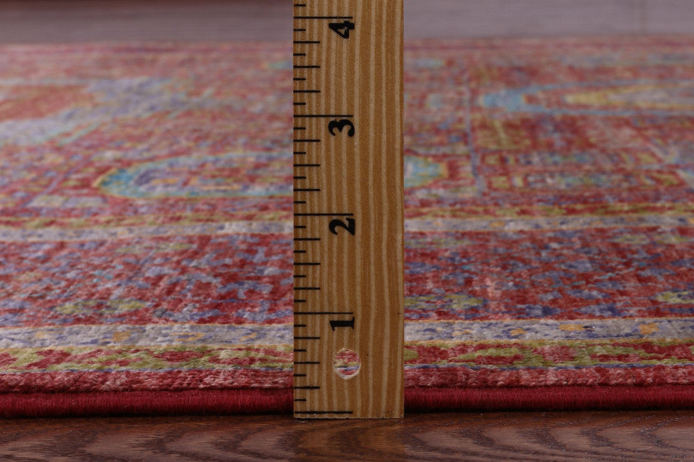 Mamluk Geometric Hand-Knotted Wool Rug 5' 7" X 7' 10" - Q12276