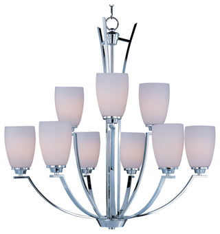 Maxim 20026 Rocco 32"W 9 Light Chandelier - Polished Chrome