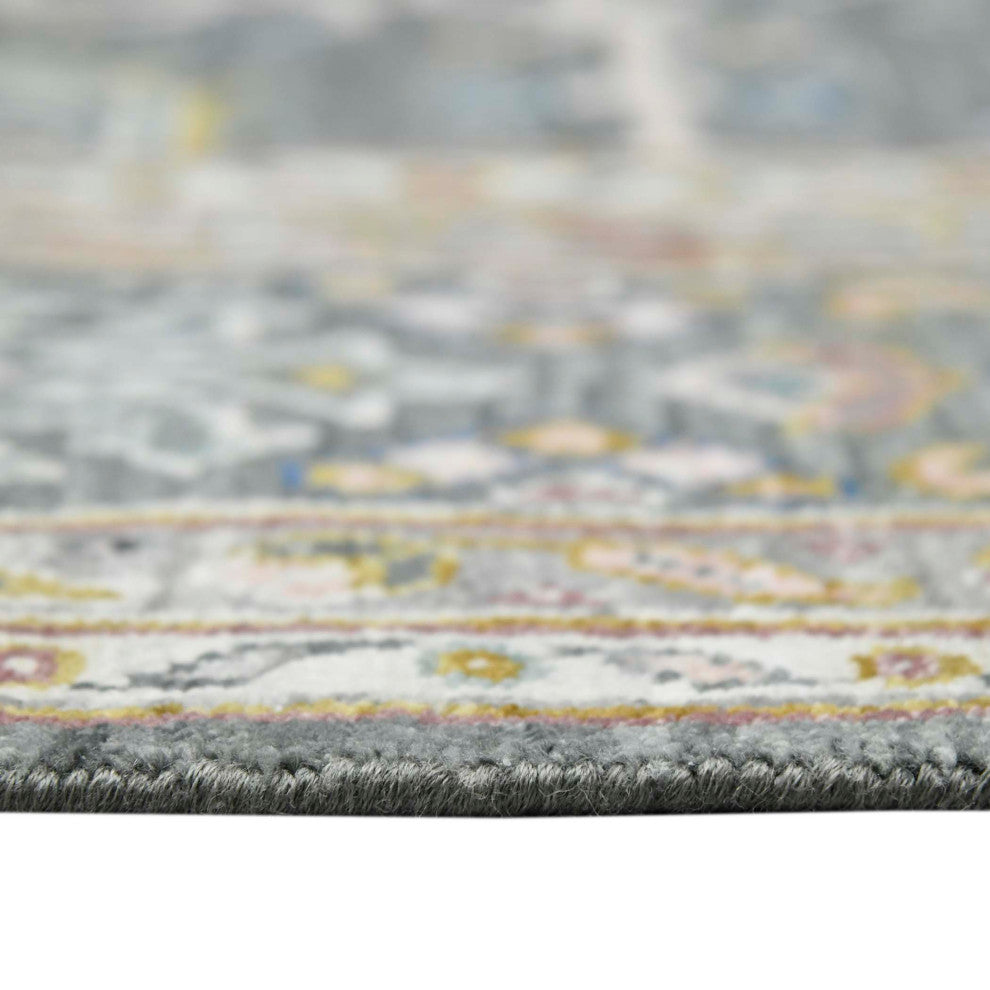 Bristol Harrow Area Rug, Gray, 2' x 3', Bordered