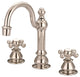 Water Creation Vintage Classic Widespread Lavatory Faucet With Pop-Up Drain
