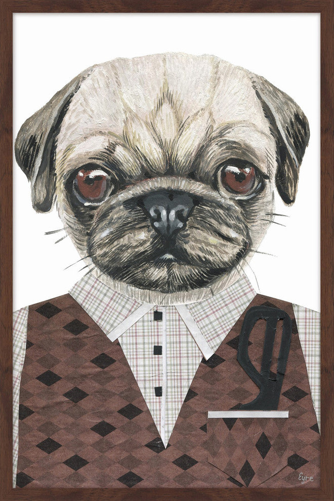 "The Professor" Framed Painting Print, 20"x30"
