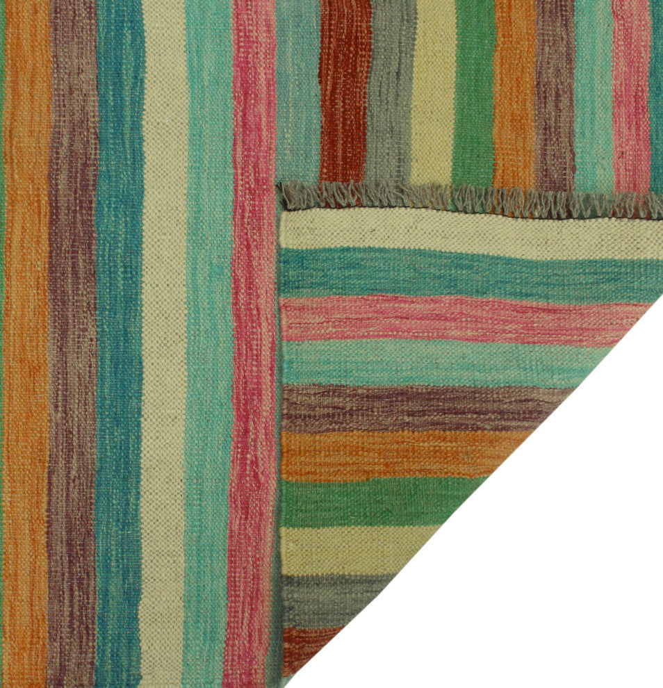 Winchester Kilim Cyrill Gray/Pink Rug, 4'10x6'4