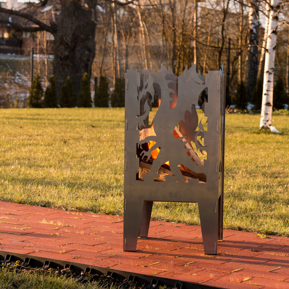 Dragon Solid Steel Wood Burning Fire Pit