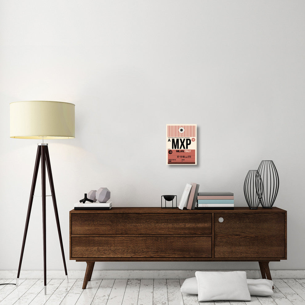 "MXP Milan Luggage Tag 1" Fine Art Print