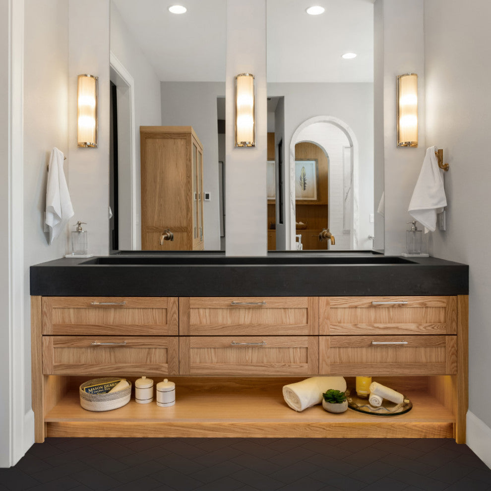 Piscina Brick Nero Matte Porcelain Floor and Wall Tile