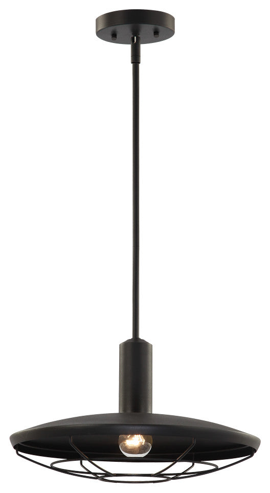 Matteo Lighting Compton Pendant, Matte Black