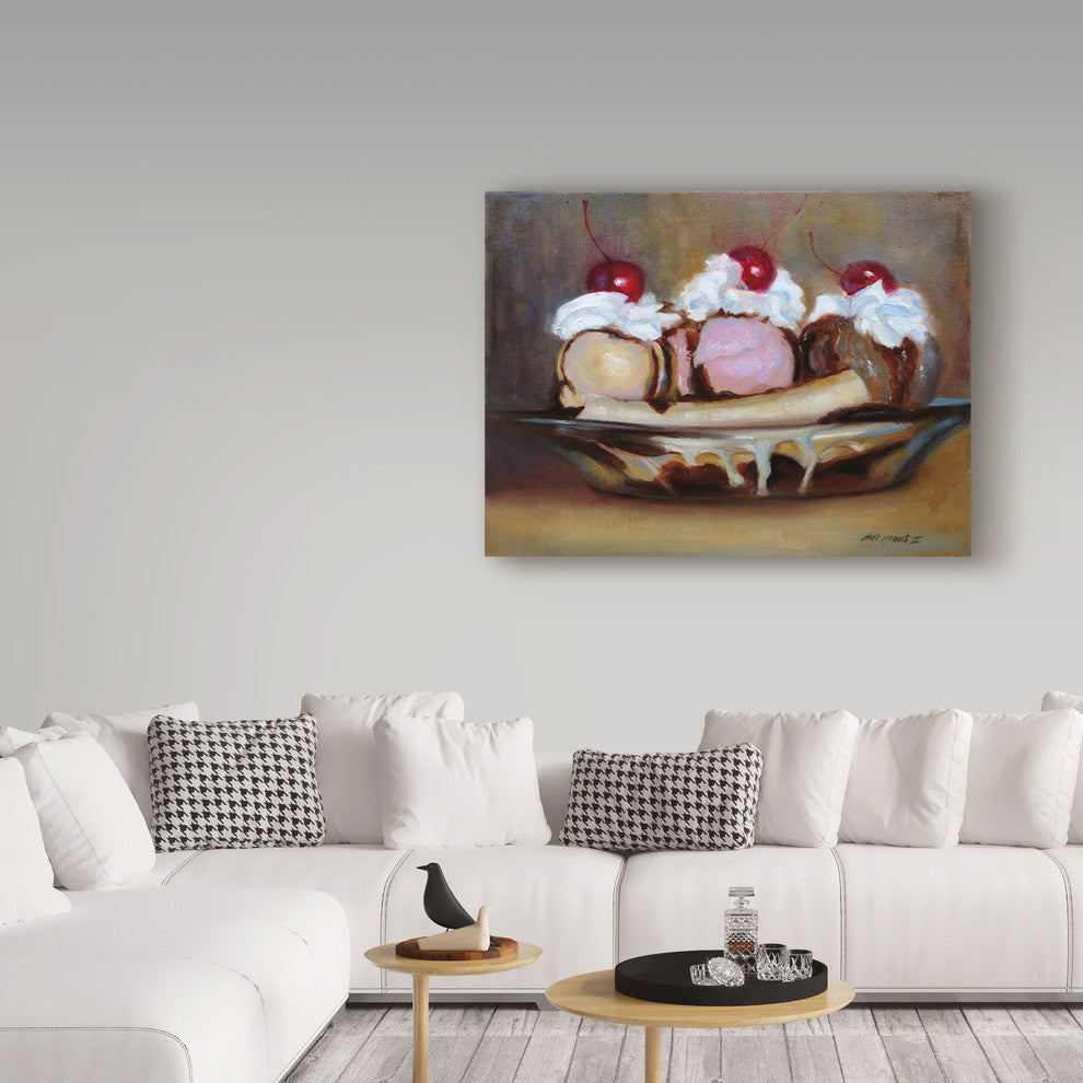 Hall Groat Ii 'Banana Split' Canvas Art, 47"x35"
