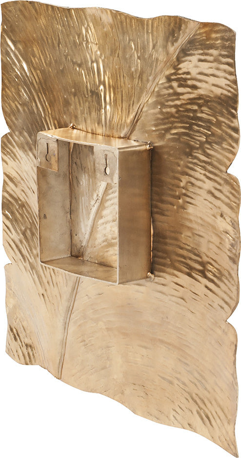 Howard Elliott Square Leaf Wall Decor Antique Gold Medium