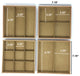 Stackable Jewelry Trays Organizer Storage, Camel Brown, Set of 4