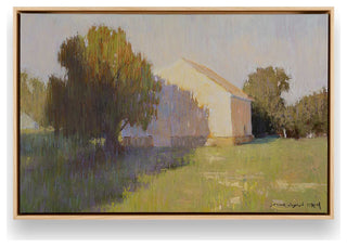 "Dawn's Rustic Charm" - A Canvas Print Celebrating Countryside Serenity