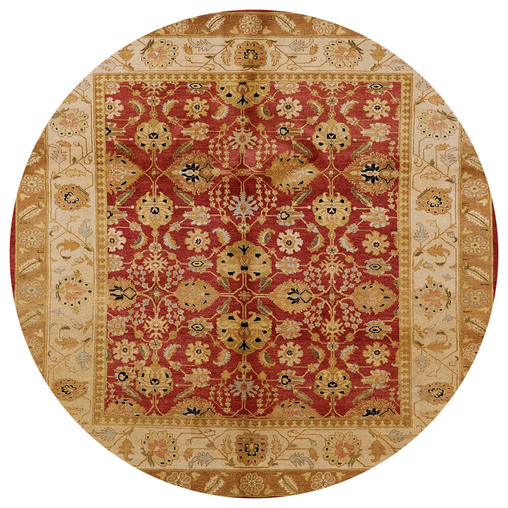 Ahgly Company Indoor Round Mid-Century Modern Area Rugs, 4' Round