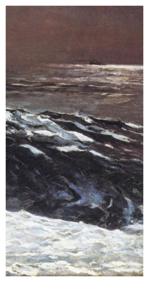 "Sunlight On The Coast (right)" Digital Paper Print by Winslow Homer, 14"x26"