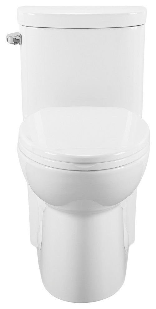 Sublime One Piece Elongated Toilet, Glossy White, Single Flush