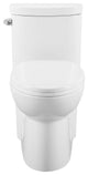 Sublime One Piece Elongated Toilet, Glossy White, Single Flush