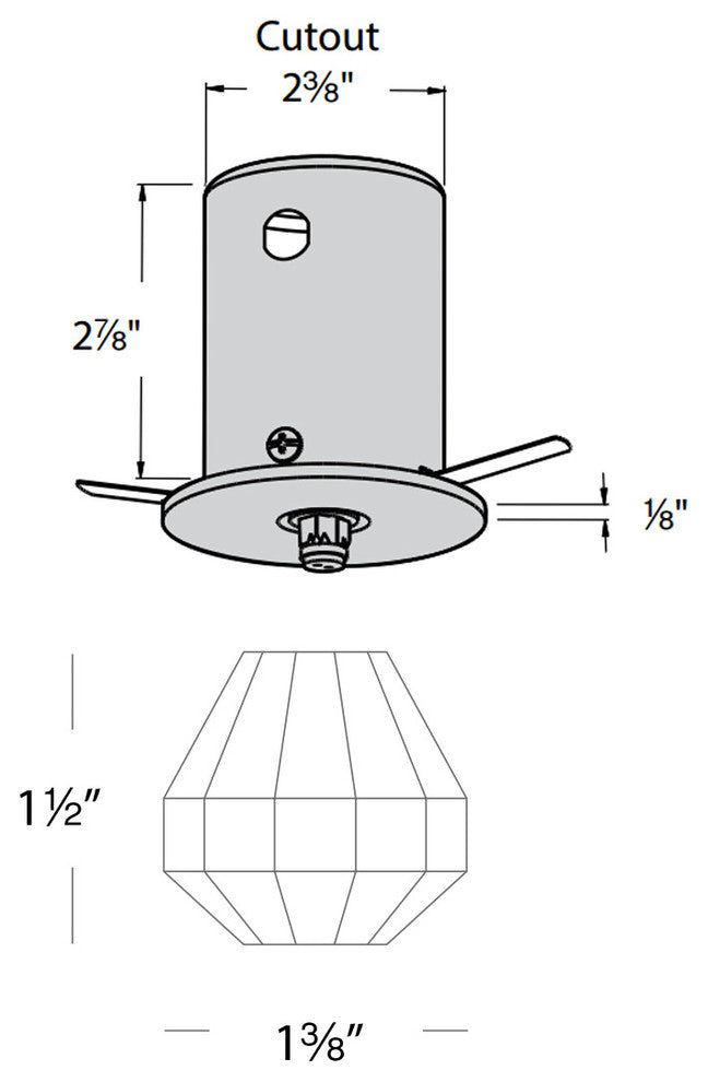 Princess LED Crystal Recessed Beauty Spot