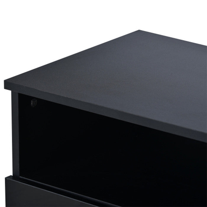 Universal Entertainment Center black modern TV stand