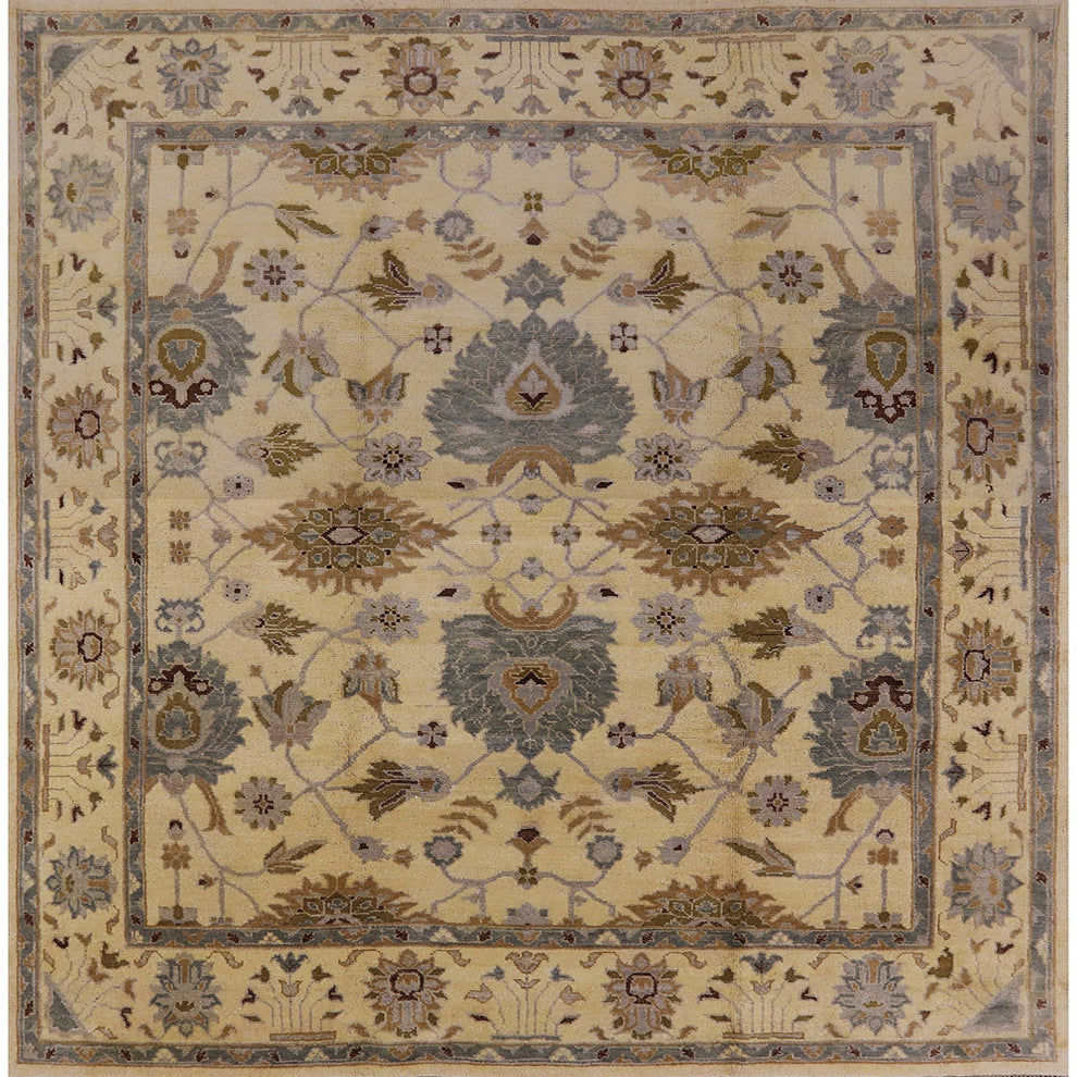 Ahgly Company Indoor Square Mid-Century Modern Area Rugs, 7' Square