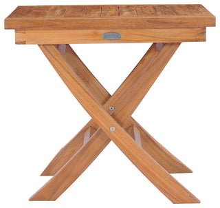 Teak Wood Titanic Folding Outdoor Patio Side Table