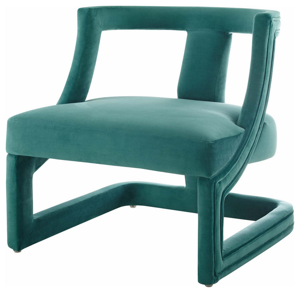Armchair Accent Chair, Set of 2, Velvet, Teal Blue, Modern, Lounge Hospitality