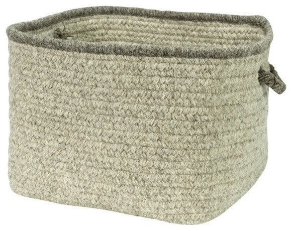 Colonial Mills Basket Natural Style Square Basket Cobblestone Square