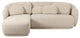 Misty Cream Boucle Sectional, Laf