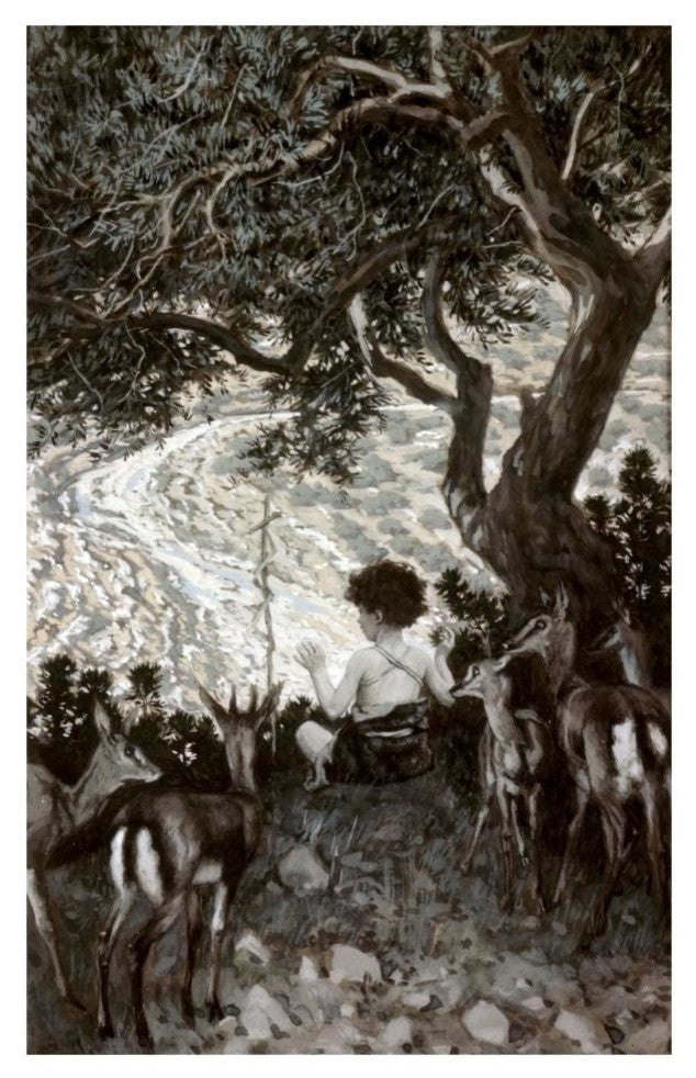 "Childhood of John The Baptist" Digital Paper Print by James Tissot, 21"x32"