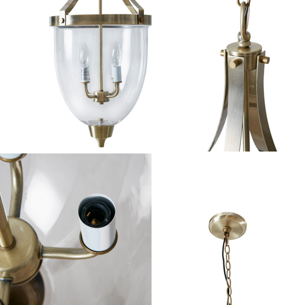 Martha Stewart Camden 4-Light Glass Bowl Shaped Chandelier